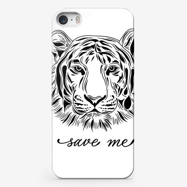 Чехол iPhone «Амурский тигр. Save me»