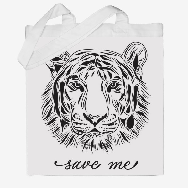 Сумка хб «Амурский тигр. Save me»