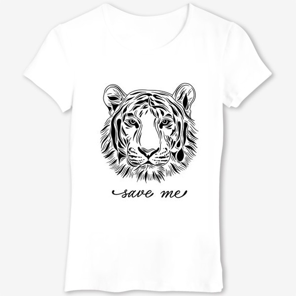 Футболка &laquo;Амурский тигр. Save me&raquo;