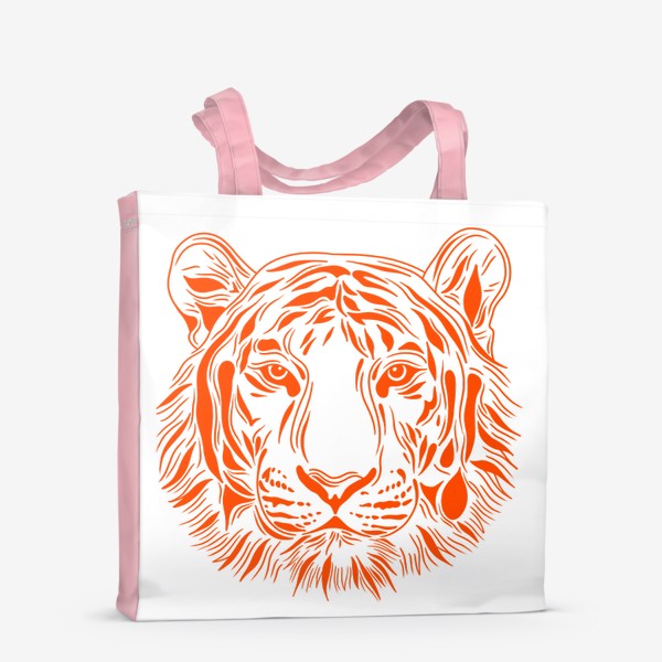 Сумка-шоппер «Амурский тигр. Оранжевый»