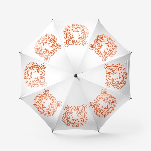 Зонт «Амурский тигр. Оранжевый»