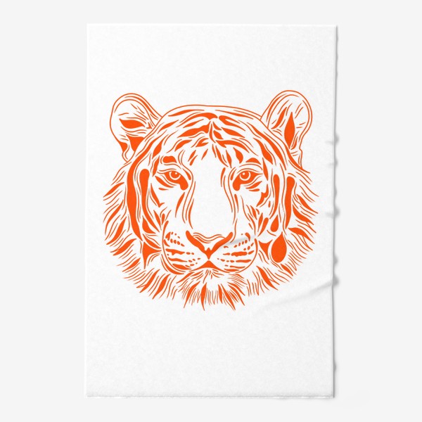 Полотенце «Амурский тигр. Оранжевый»
