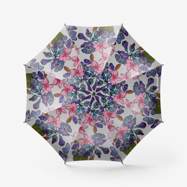 Зонт «цветочный узор»