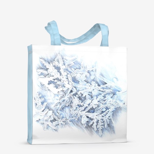 Сумка-шоппер «Кристаллы снега»