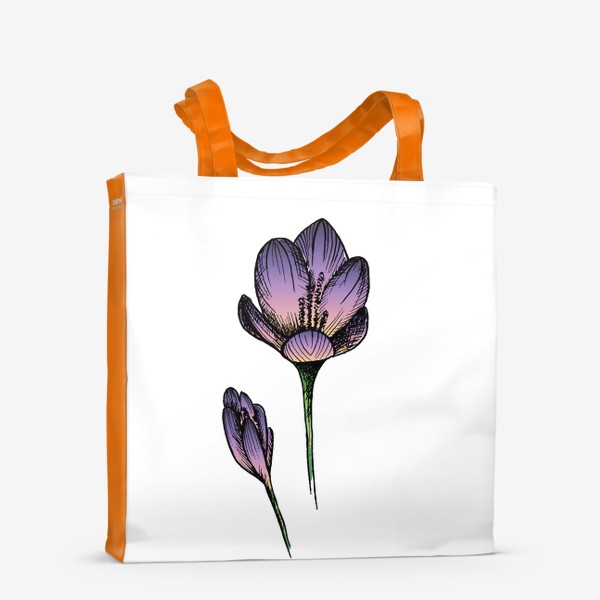 Сумка-шоппер «Лиловый цветок»