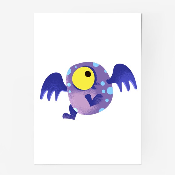Постер «монстр летающий»