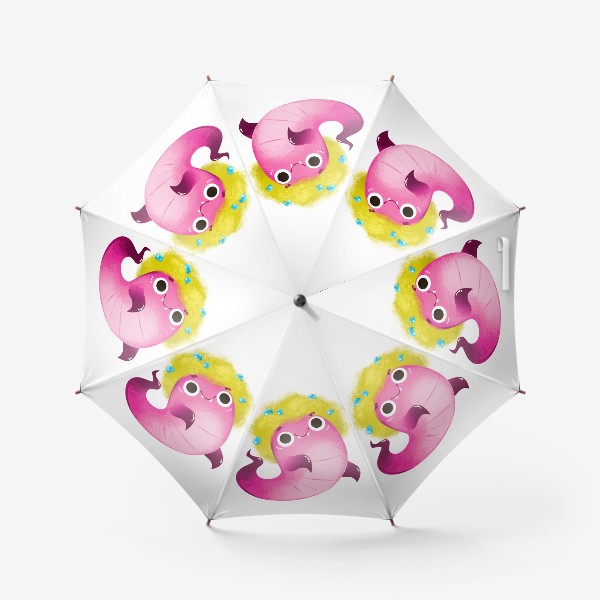 Зонт «розовый монстрик»