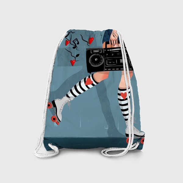 Рюкзак «Девушка с магнитофоном. Любовь»