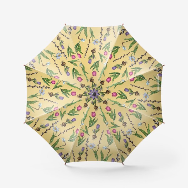 Зонт «Милый паттерн с цветами»