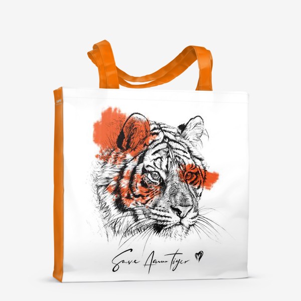 Сумка-шоппер «амурский тигр. цвет.»