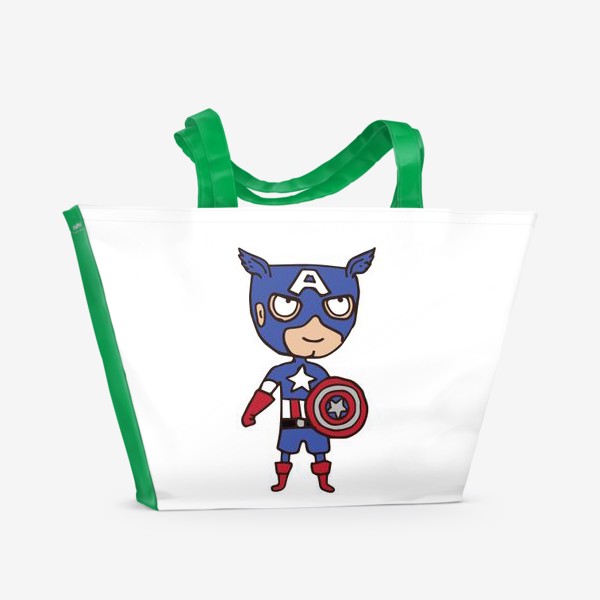 Пляжная сумка «Капитан Америка»