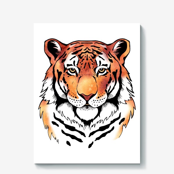 Холст &laquo;Тигр символ 2022 года. Для него&raquo;