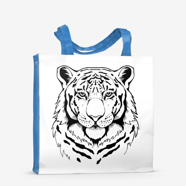 Сумка-шоппер &laquo;Тигр символ 2022 года. Графика&raquo;
