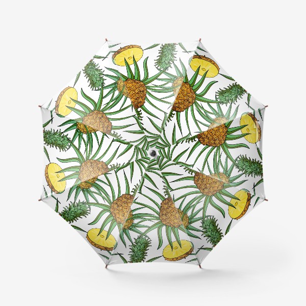 Зонт «Ананасы с листьями»
