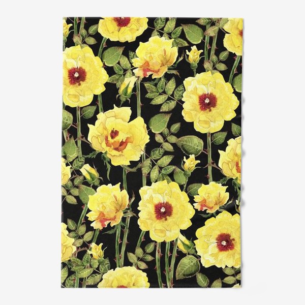 Полотенце «Желтая роза Айконик»