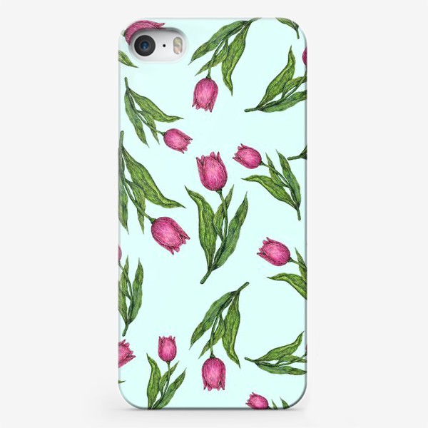 Чехол iPhone «Весенние тюльпаны»