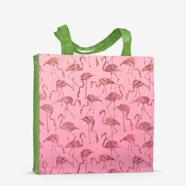 Сумка-шоппер &laquo;Фламинго тропик розовый&raquo;