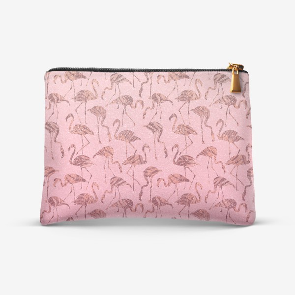 Косметичка «Фламинго тропик розовый»