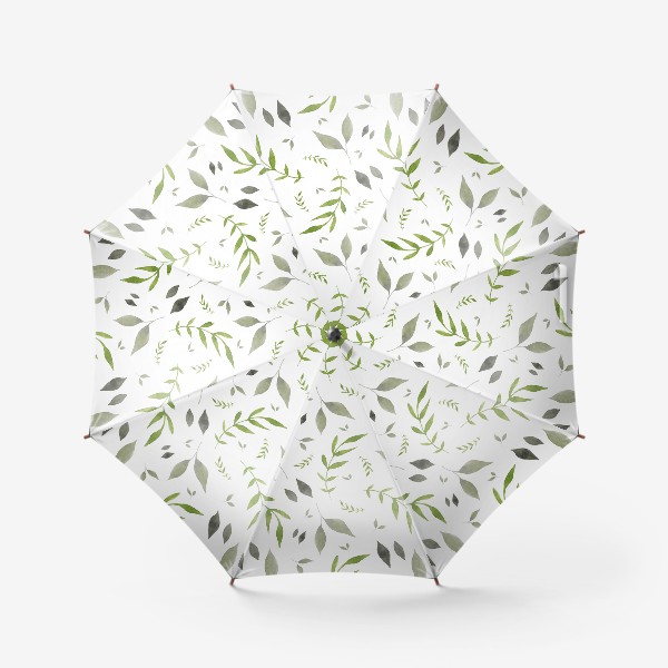 Зонт &laquo;Орнамент из зеленых цветов&raquo;