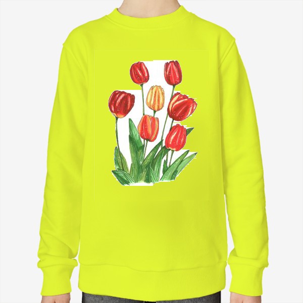 Свитшот «Тюльпаны яркие. Весенние цветы»