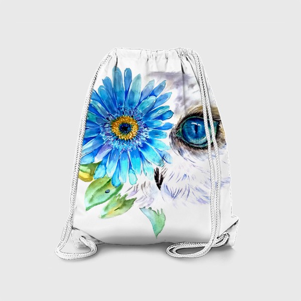 Рюкзак «сова и цветок»