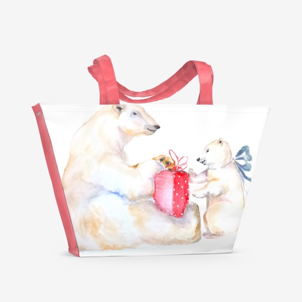 Пляжная сумка «Мишки на севере»