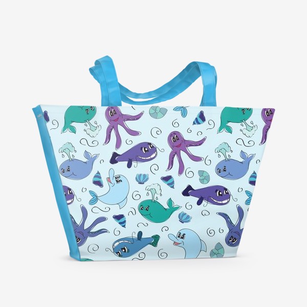 Пляжная сумка «Морской мир»