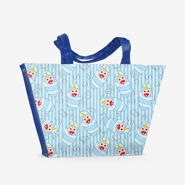 Пляжная сумка «Новорожденные - мальчик»