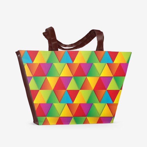 Пляжная сумка &laquo;Яркие треугольники&raquo;