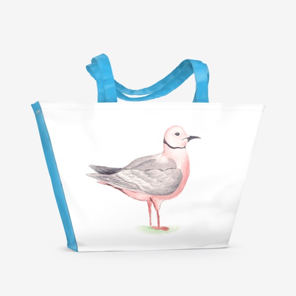 Пляжная сумка «Чайке акварель»