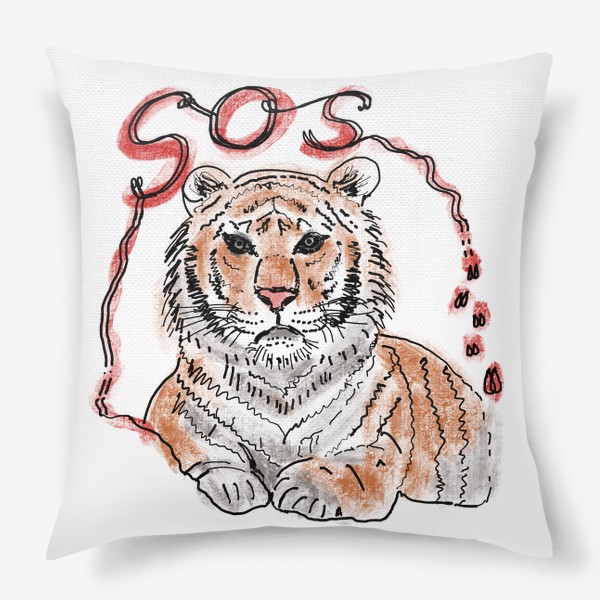 Подушка «Амурский тигр»