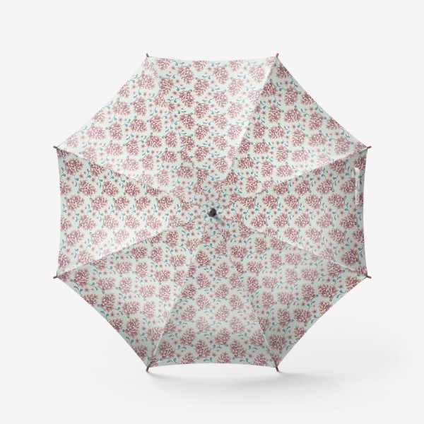 Зонт «Нежные цветы в пастельной цветовой гамме»