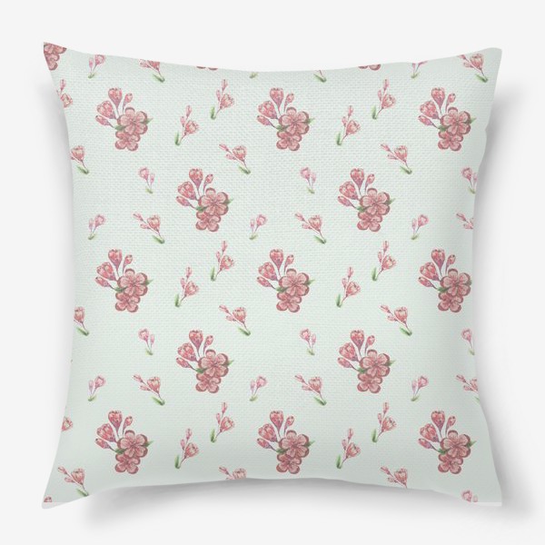 Подушка «Розовые цветы»