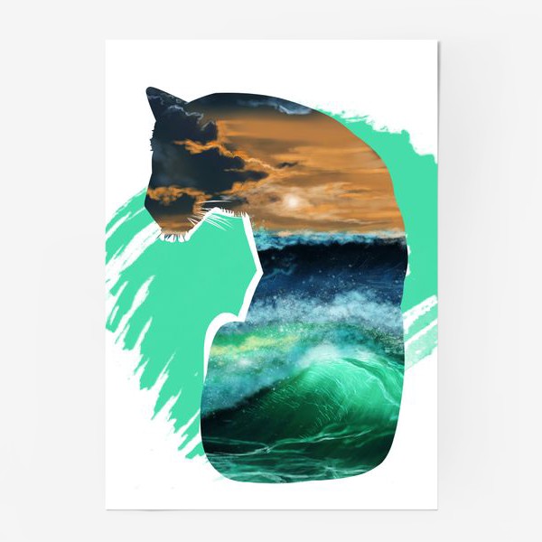 Постер «Тигр и море»