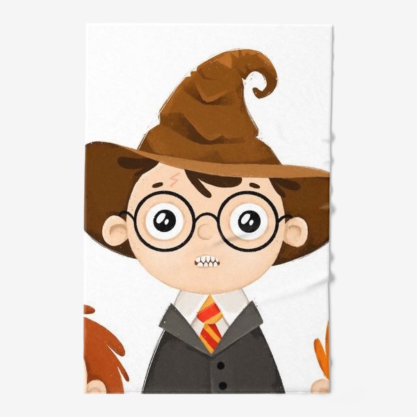 Полотенце «Гарри Поттер и распределяющая шляпа»