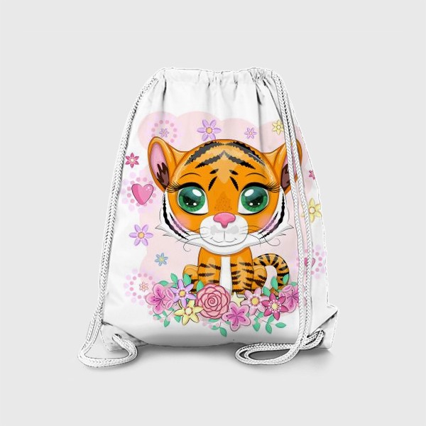 Рюкзак «Тигренок в цветах. Амурский тигр»