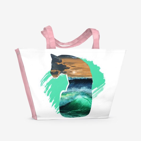 Пляжная сумка «Тигр и море»