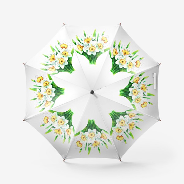 Зонт «Нарцисс. Весенние цветы»