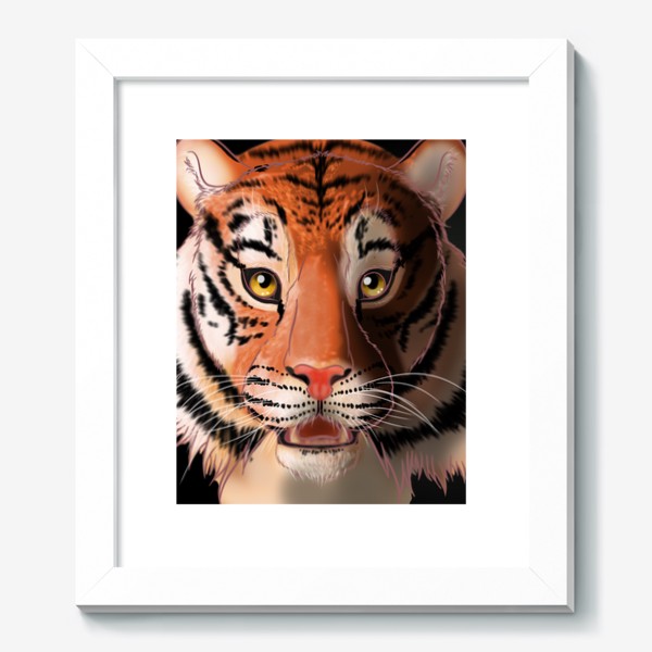 Картина «Тигр на черном»