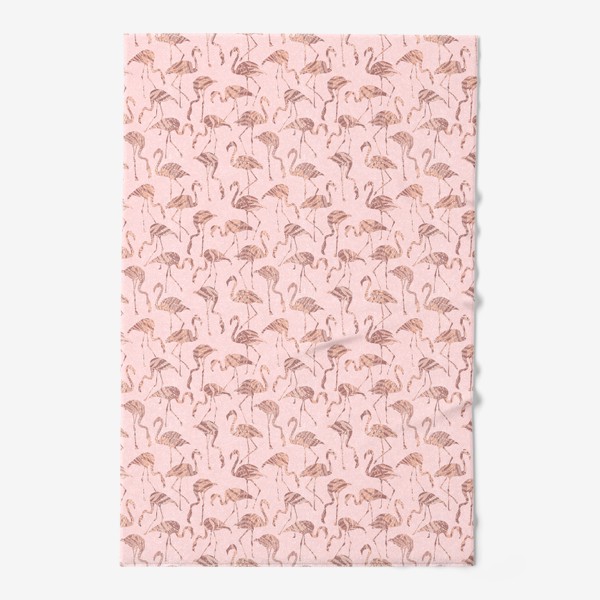 Полотенце «Фламинго розовый паттерн»