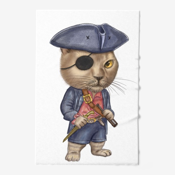 Полотенце «Кот пират»