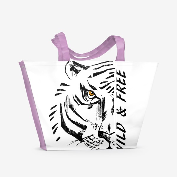 Пляжная сумка «Тигр Wild and free»