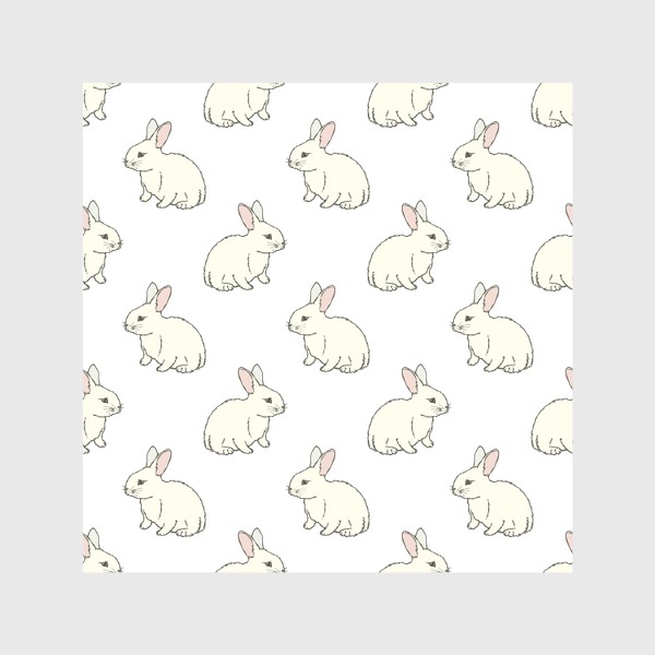 Шторы «Белые кролики»