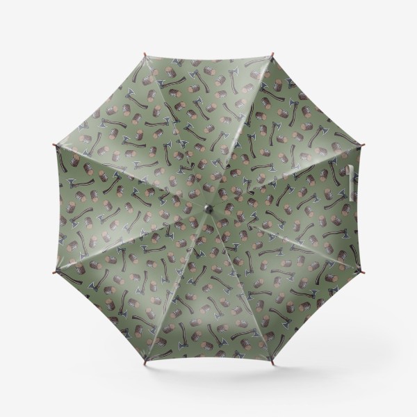 Зонт «Бревна-топоры»