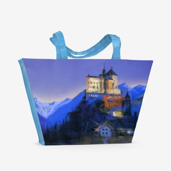 Пляжная сумка «Замок Тарасп. Ночь»