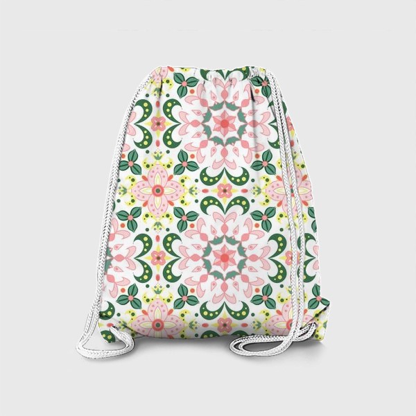 Рюкзак «Весенний цветочный узор»