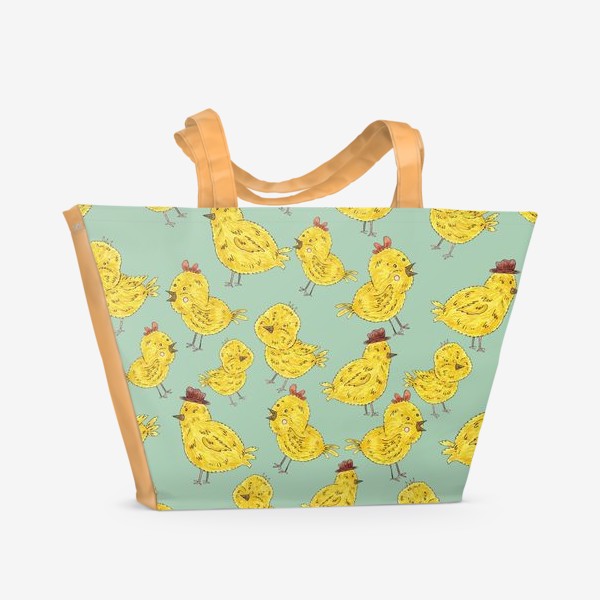 Пляжная сумка «Милые цыплята»