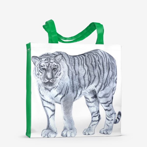 Сумка-шоппер «белый тигр»