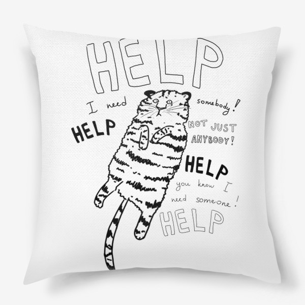 Подушка «Help! Спаси амурского тигра!»