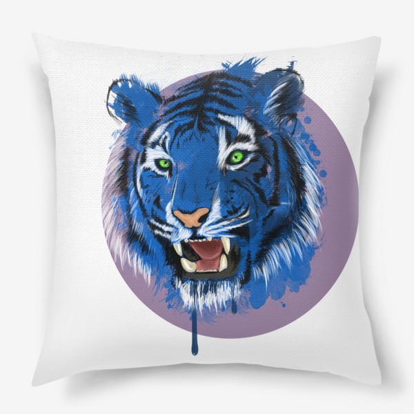 Подушка «Синий тигр»